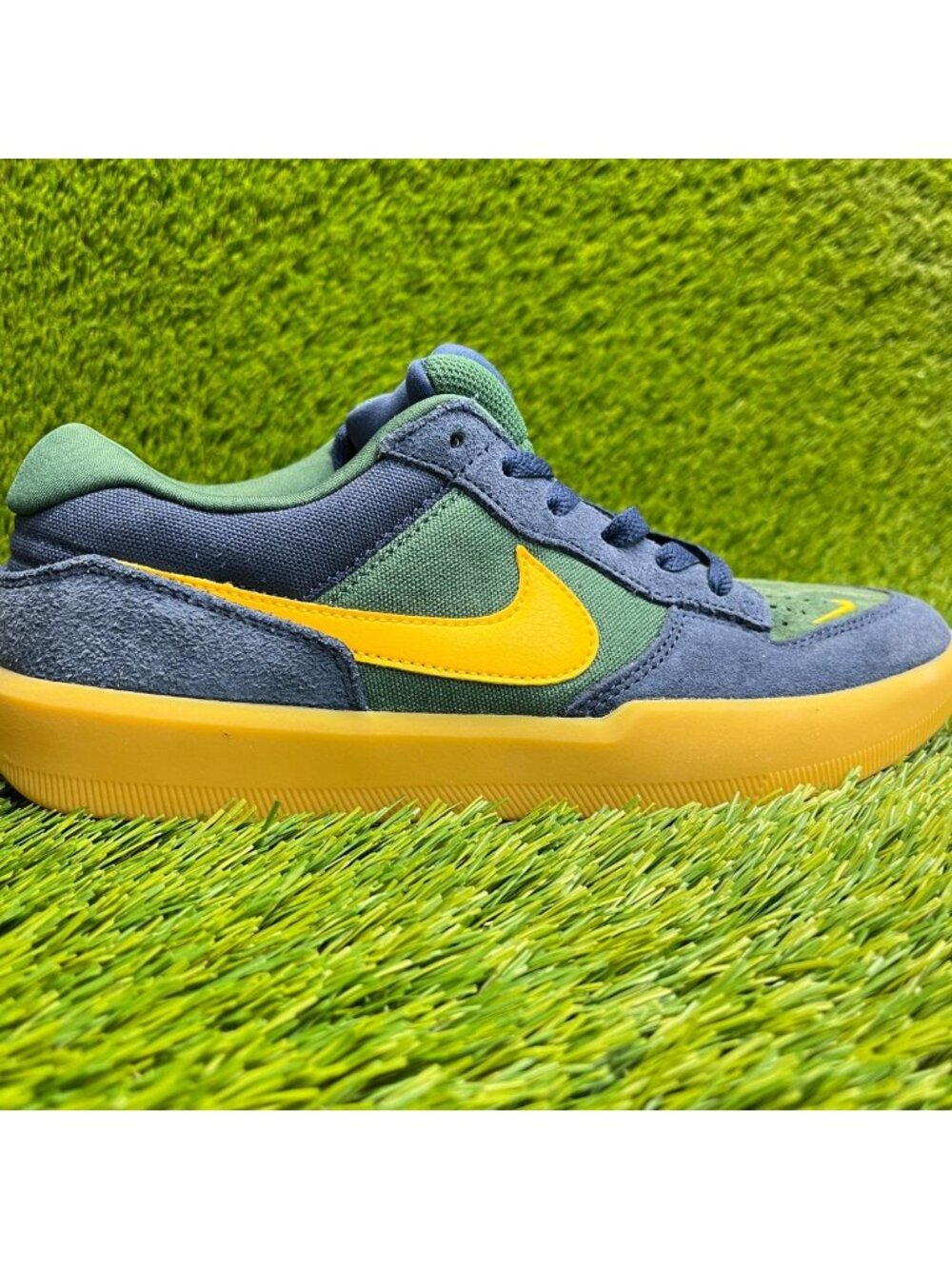 Nike Force 58 SB Mens Size 7 Midnight Navy‎ Gum Athletic Skate Shoes Sneakers